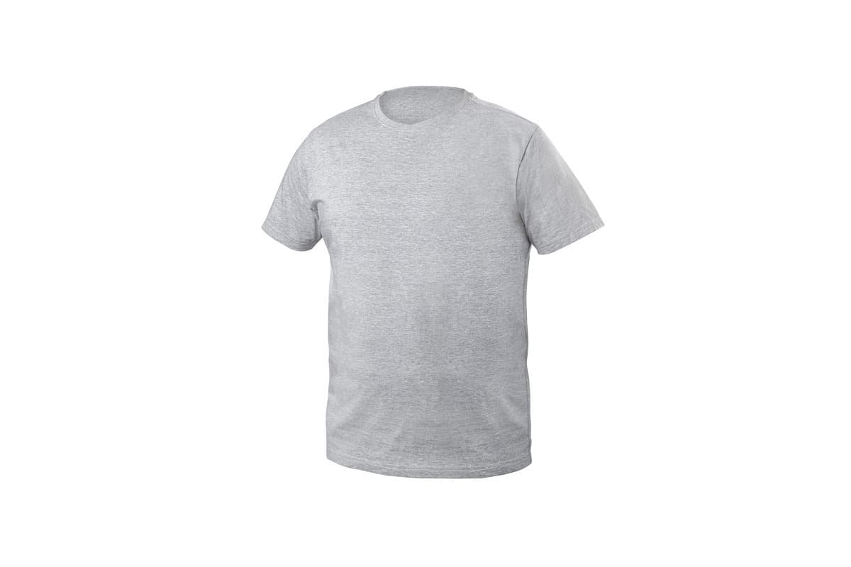 VILS t-shirt bawełniany szary melanż XL (54)